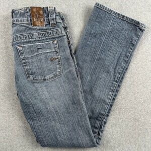 American Rag Cie Low Rise Boot Cut Womens 5 Blue Denim Jeans Pants Western Rodeo
